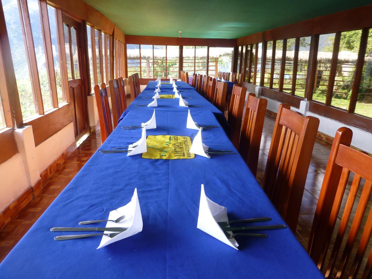 Llactapata Lodge Overlooking Machu Picchu - Camping - Restaurant Salcantay Exterior photo